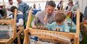Free childrens craft activities. Children's Craft at Craft Festival Bovey Tracey