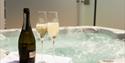 Hot-tub and Champagne in a lodge