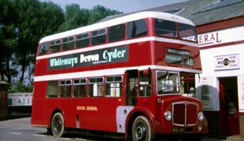 Devon General bus at Exmouth in 1967