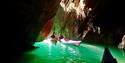 kayaks in cave