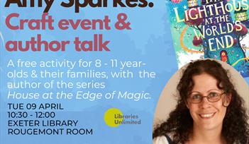 Amy Sparkes book signing poster