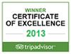 TripAdvisor - Certificate of Excellence