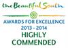 13/14 Highly Commended - Beautiful South Awards for Excellence