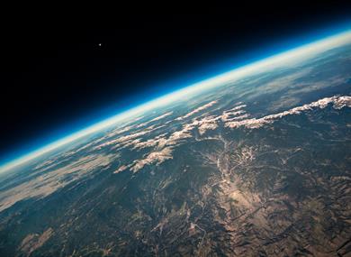Photograph of the earth from space