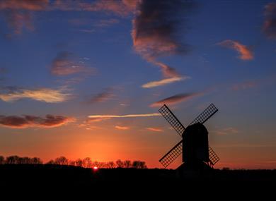 Windmill at sunset