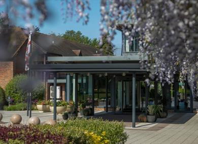 Entrance to Norton Park Hotel, Spa and Manor House, Winchester, Hampshire