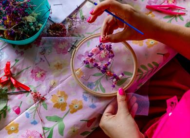Everlasting Floral Hoop
