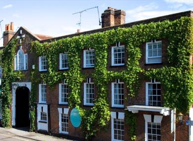 Front of The Talbot in Ripley, Surrey