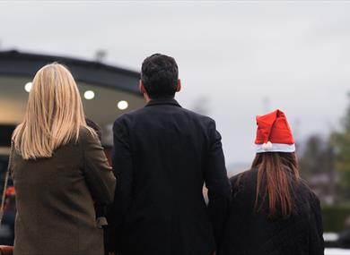 Early Christmas Raceday at Newbury Racecourse in Berkshire