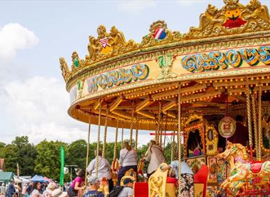 Isle of Wight, Things to Do, Isle of Wight Steam Railway, image of carousel wheel 