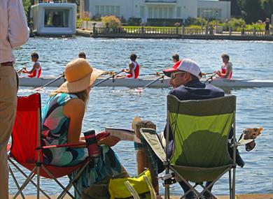 View of racing at Marlow Town Regatta