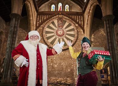 Santa and elf at The Great Hall