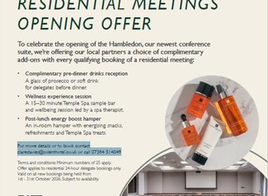 RESIDENTIAL MEETINGS OPENING OFFER