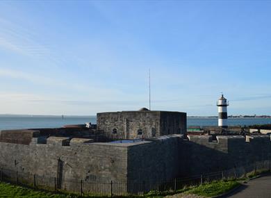 Southsea Castle under a blue sky