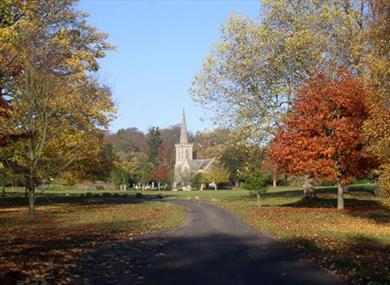 Stanmer church from main drive