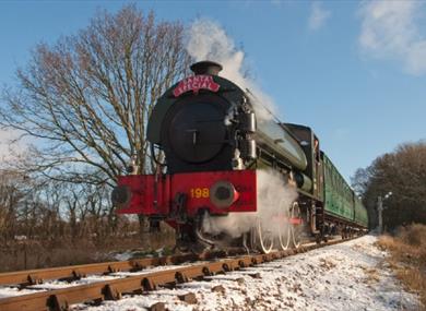 Steam train in countryside, Isle of Wight Steam Railway, Things to Do, What's On