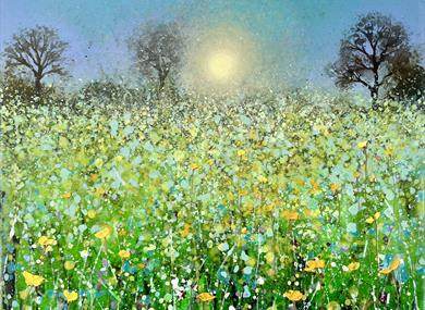 Meadow Landscape Painting 