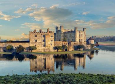 View over Leeds Castle in Kent