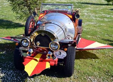 Chitty-Chitty-Bang-Bang replica car at Cowes Classics Day, event, what's on, Isle of Wight