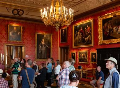 People on an exclusive guided tour of Windsor Castle