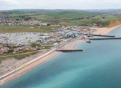 Aerial View over Parkdean West Bay Holiday Resort, Dorset