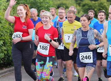 Runners at Ashford Striders 10k