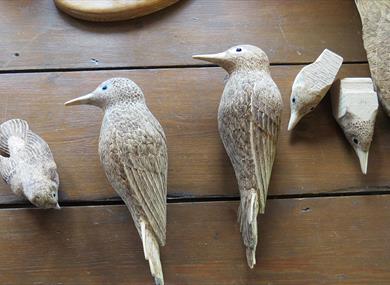 Bentley Wildlife Wood Carvers Display