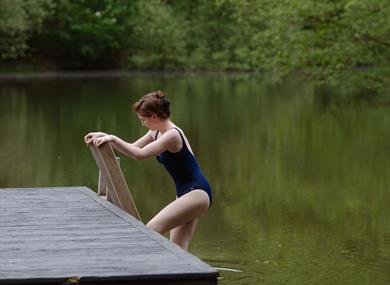Wild swimming at Wasing Park, Berkshire