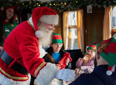 Meet Santa onboard a Steam Train