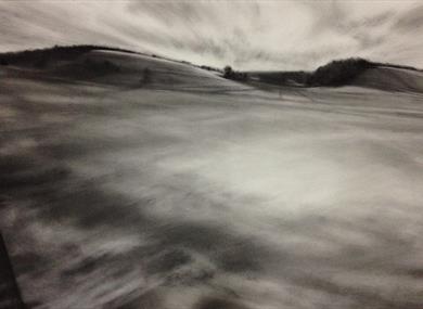 Kate Boucher - Charcoal landscape