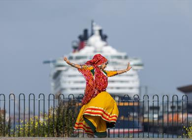 Dancer at Southampton Mela Festival