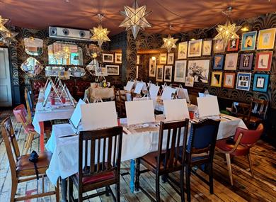 Painting party set up