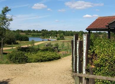 60 acres of lakes, meadow & young woodland.