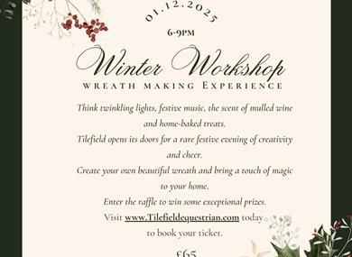 wreath making advert with details