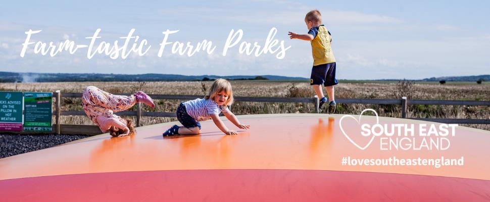 Bounce your way along for a visit to Tapnell Farm on the Isle of Wight