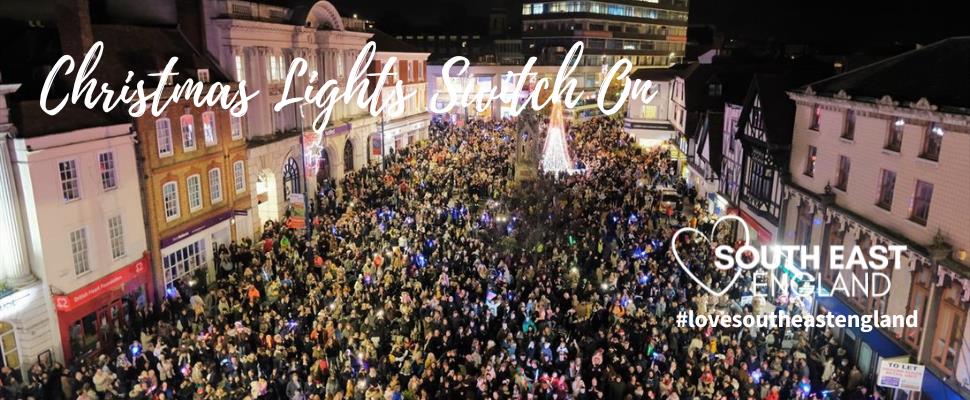 Maidstone Town Centre Christmas Light Switch on