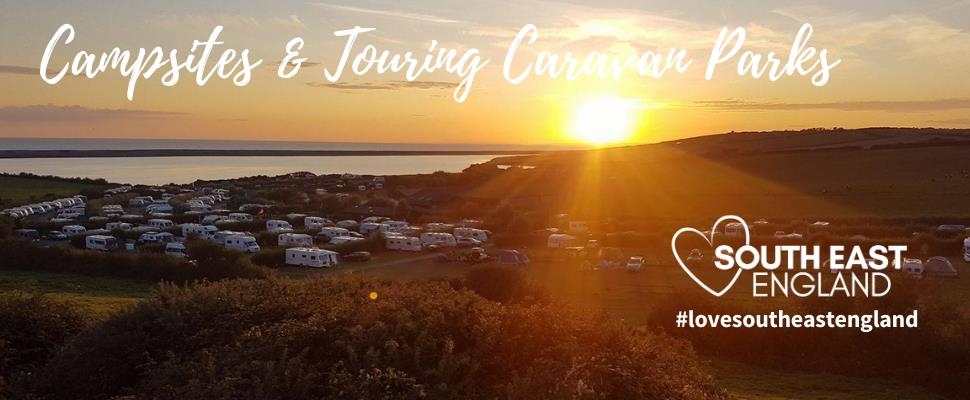 Sunset over East Fleet Farm Touring at Away Resorts