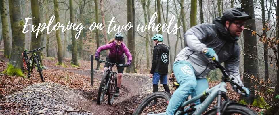 Off road cycling at Queen Elizabeth Country Park in Hampshire