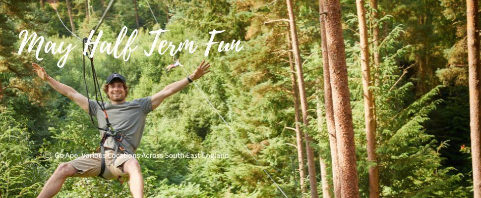 Go Ape Tree Top adventures across South East England this May half term