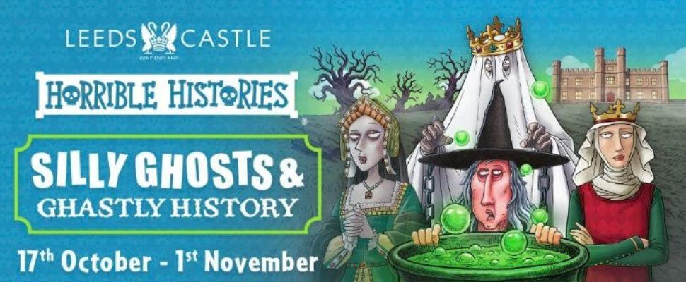 Horrible Histories invade Leeds Castle in Maidstone, Kent this October half term on a family-friendly Halloween trail.