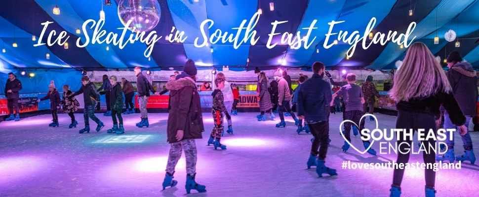 Children skating on the Ice Rink at Eastbourne