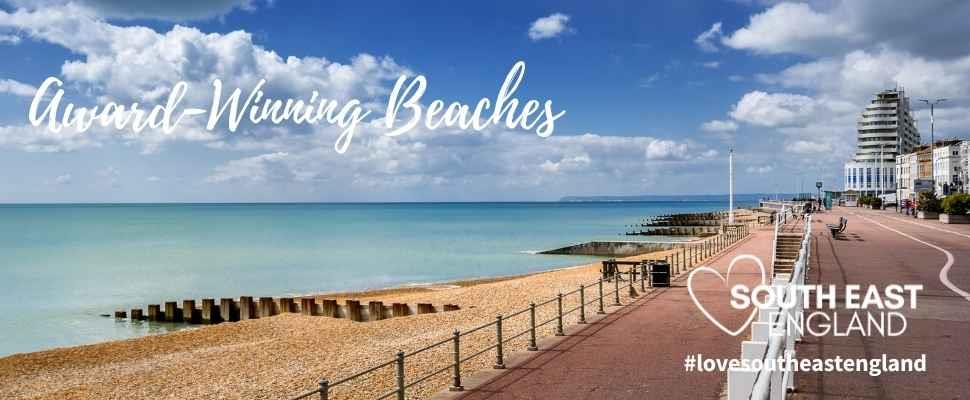 Looking down towards St Leonards near Hastings, East Sussex