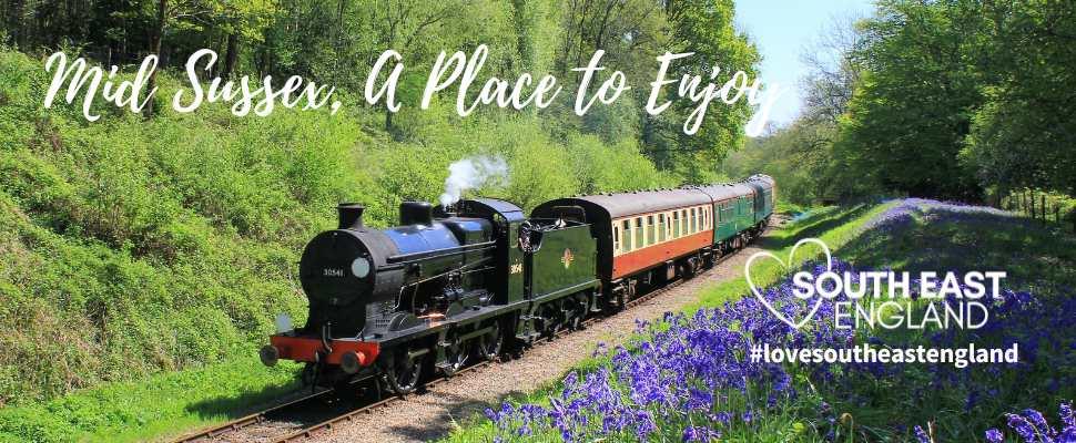 The volunteer-run Bluebell Line was the UK's first preserved standard gauge passenger railway, re-opening part of the Lewes to East Grinstead line of the old London Brighton & South Coast Railway in 1960