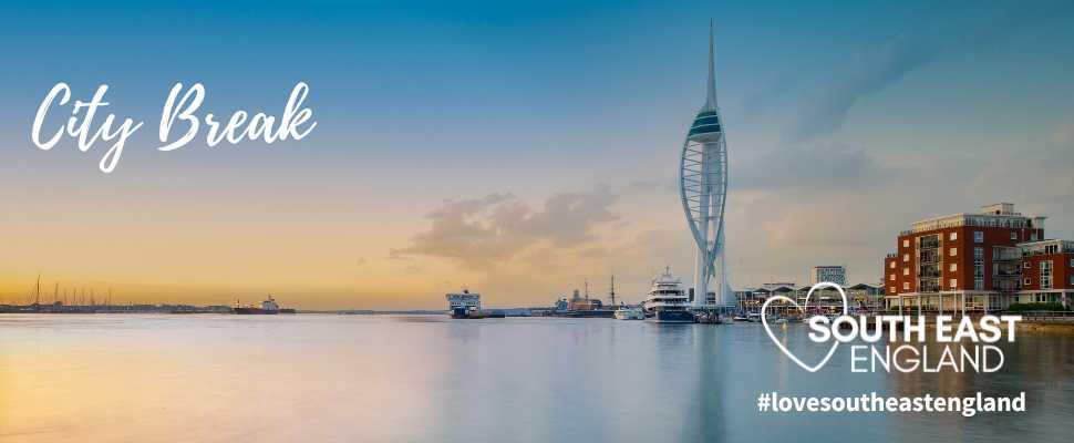 View of Portsmouth, one of the best city breaks in South East England