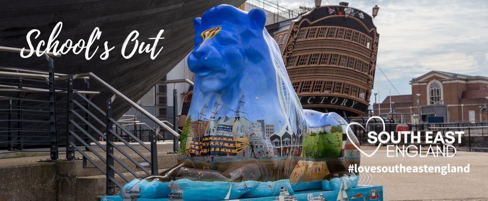 Pride of Lions Art Trail around Portsmouth as part of Portsmouth 100 anniversary celebrations