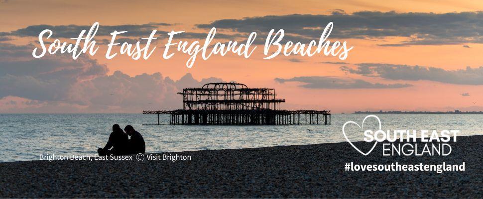 Summertime in South East England along over 400 miles of coastline - image from Brighton Beach