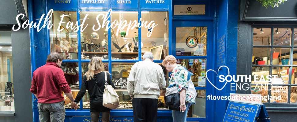 Shopping in the famous Lanes in Brighton