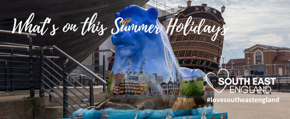 Discover What's on this summer holidays across South East England - image from Portsmouth 100 Pride of Lions Art Trail