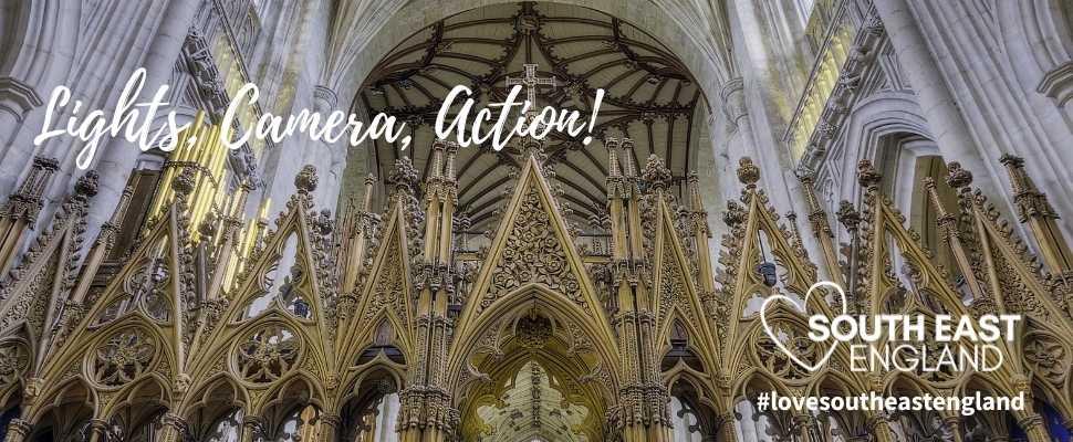 The stunning Winchester Cathedral, used as a regular film and tv location for productions on the big and small screen.