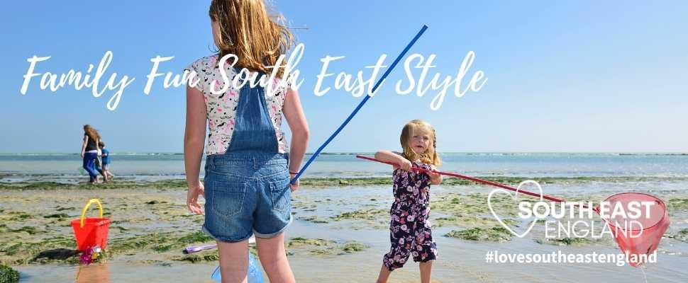 Family Fun at the Seaside | Rock pooling at Holywell Beach, Eastbourne